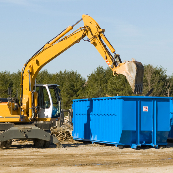 can i choose the location where the residential dumpster will be placed in Mount Hope